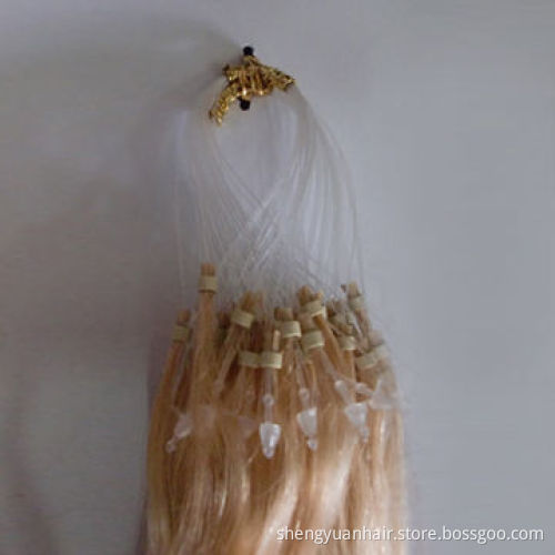 High-quality Micro Ring Loop Remy Cuticle Hair Extension, Various Colors are Available